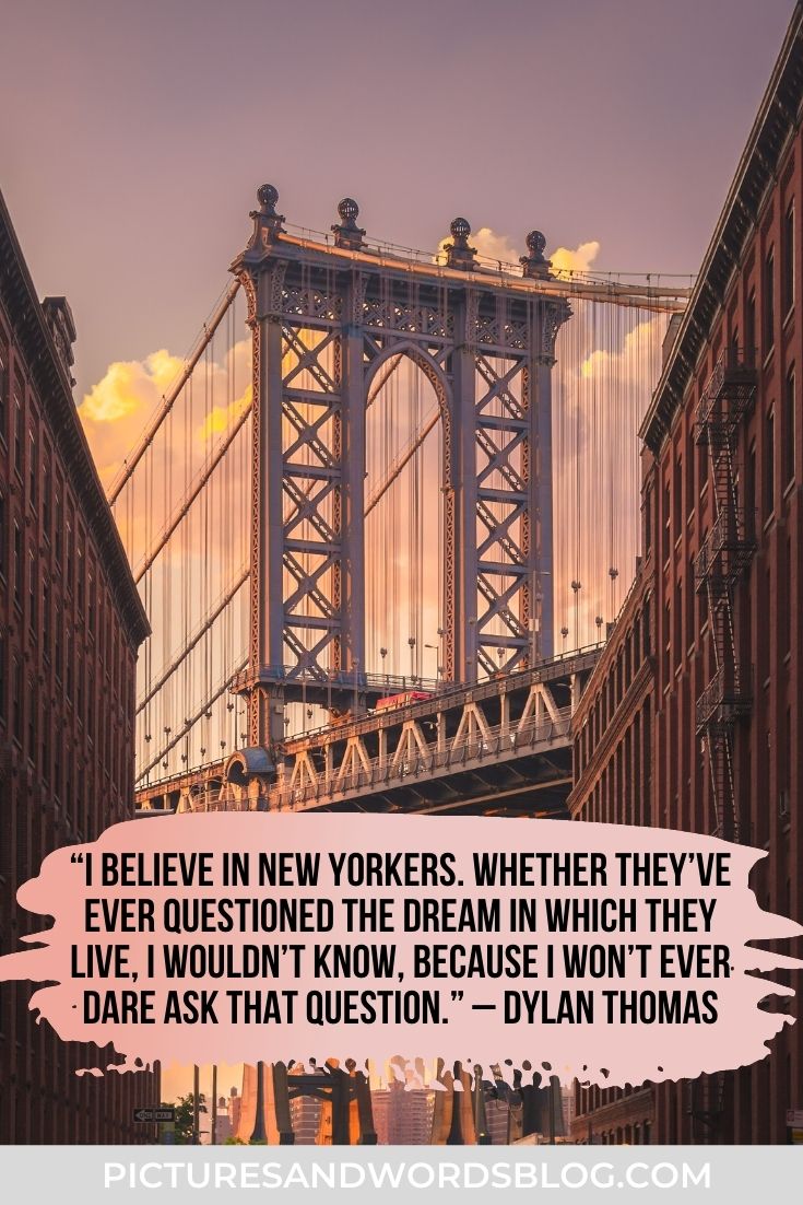 125 Perfect New York Captions | Inspiring NYC Quotes, Lyrics, Sayings