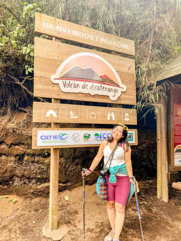 entrance of Acatenango park