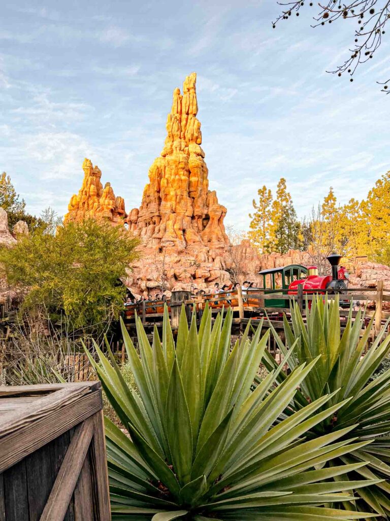 Red Rocks and trains of Big Thunder Mountain